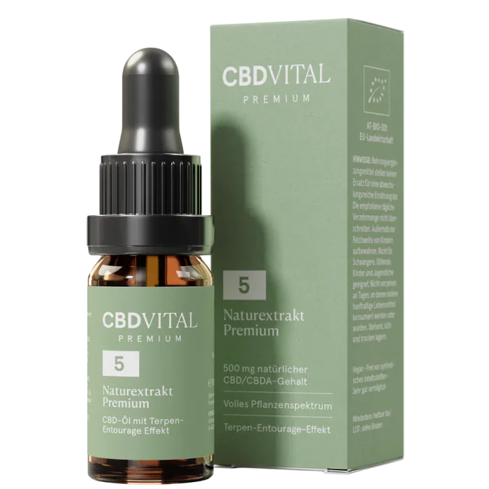 CBD Vital Naturextrakt Premium Õli 5%